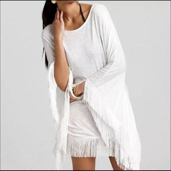 L Space Fringe Luxe Lounging Swimsuit Cover Up (S) - Picture 1 of 8